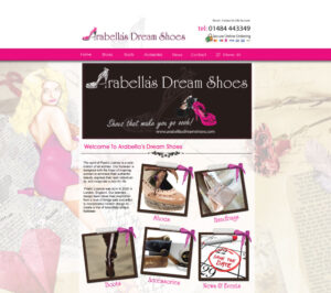 web design stoke on trent shoe retailer ecommerce website