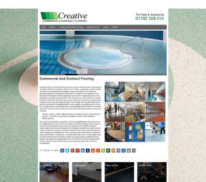 web design stoke on trent Contract Flooring brochure website