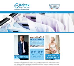 web design stoke on trent Dry Cleaners brochure website